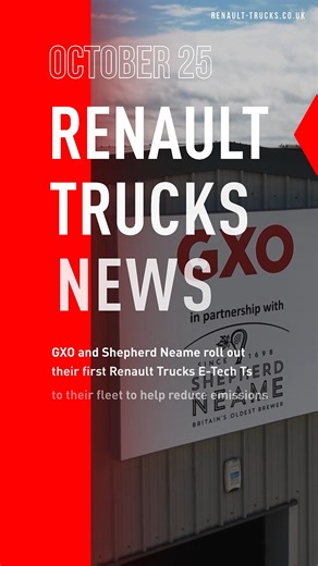 ⚡A cleaner, quieter future on the road! GXO and Britain's oldest brewer, Shepherd Neame have just rolled out their first two fully electric Renault Trucks E-Tech Ts in Faversham. Running up to 10 trips a day between the brewery and GXO's depot, these trucks will save over 1,100 litres of diesel every month, cutting carbon and noise in the community. 💚🚛 👉 Read the full story here: bit.ly/3J4KsdS Innovate UK Department for Transport | Renault Trucks UK