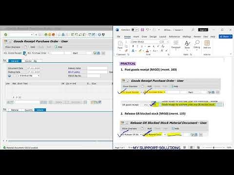GR Blocked Stock in SAP | GR Blocked Stock in SAP MM