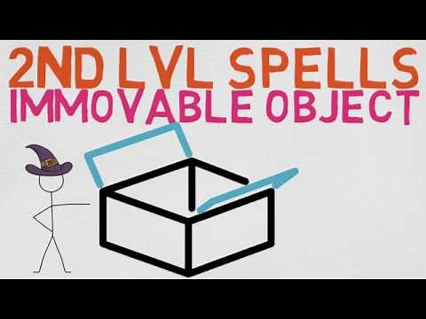 2nd Level Spell #39: Immovable Object (5E)
