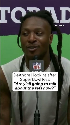 DeAndre Hopkins on the referees in the Super Bowl #shorts