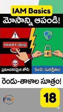 What is Segregation of Duties Explained in IAM Telugu VLR Training