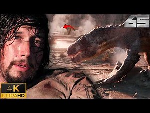 65 Movie - Adam Driver Final Battle Before Dinosaur Extinction 4k scene