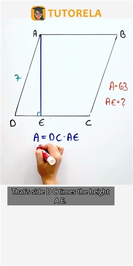 Can You Calculate AE? Explore Parallelogram Puzzles! #Math #Parallelogram #AreaOfAParallelogram