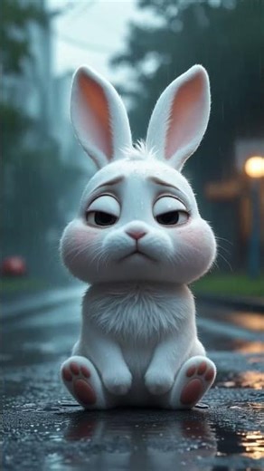 🐇🌧️ Rabbit Crying in the Rain 😢💔