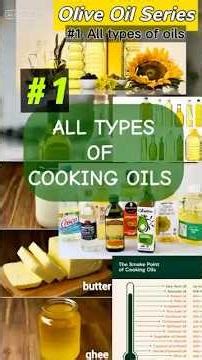 🫒 VIDEO 1 — ALL TYPES OF COOKING OILS(BIG PICTURE)Not All Cooking Oils Are Equal Olive Oil vs Others