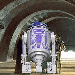 Starwars R2-D2 - Vintage-Style Action Figure 3.75" for 3d printing