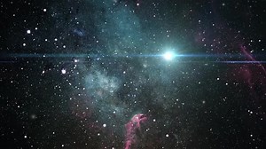 nebula  moving across the universe, 4k space