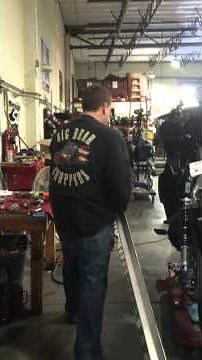 Harley Davidson Big Bear Choppers "Titaniam" Fxr alignment demo