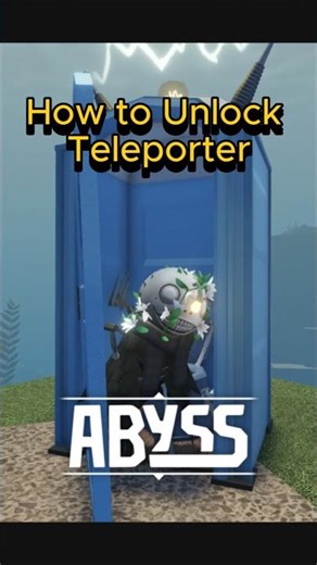 Abyss How to unlock teleporter #roblox #abyss #fyp