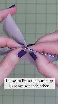 Quilting for Beginners - How and Why to Nest Seams