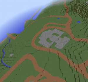 An 1860 Map of the Fort Washington Area of Manhattan Recreated in the Video Game 'Minecraft'