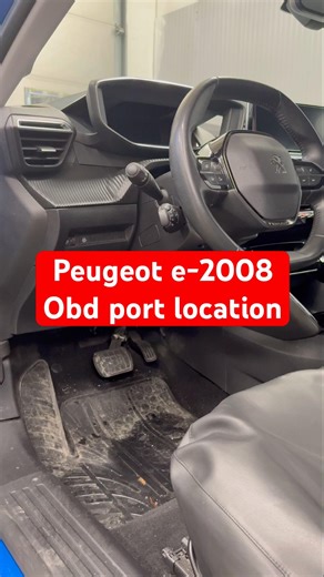 Peugeot e-2008 obd port location #shorts #automobile #mechanic