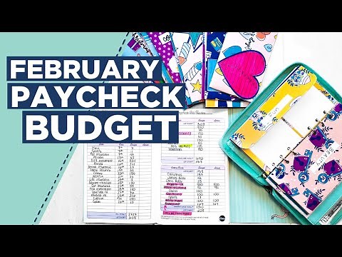 FEBRUARY PAYCHECK BUDGET | Budget With Me + Budget Tips
