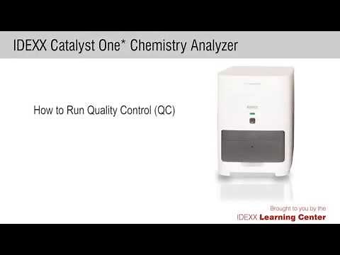 How to Run Quality Control (QC) on the IDEXX Catalyst One® Chemistry Analyzer