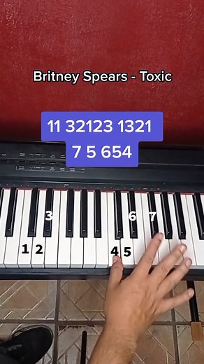Britney Spears Toxic piano tutorial #brytneyspears #pianotutorial #pianolessons #parati #foryou | Ponchopiano
