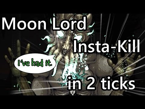 Terraria - Moon Lord Speedkill in 2 ticks (World Record)