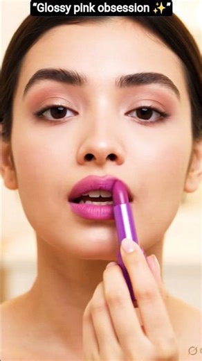 💖 Glossy Pink Lips Tutorial ✨