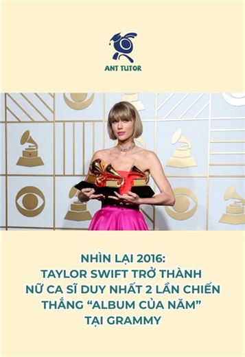 Throwback 2016: Taylor Swift và giải Album của năm