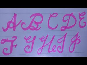 Calligraphy Letters a to z | calligraphy for Beginners | Calligraphy Tutorials