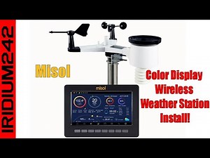 Misol Color Display Wireless Weather Station Install!