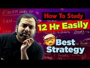 How To Study 12HR+ Best Strategy 🤯 || IIT JEE NEET Motivation || PhysicsWallah