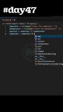 Python Day 47 | Find Quotient and Remainder #coding #python #codinglife #views #pythonprogramming