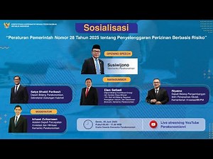 Sosialisasi PP Nomor 28 Tahun 2025 tentang Penyelenggaraan Perizinan Berbasis Risiko