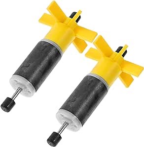 Veemoon Filter Pump Rotor: 2PCS Pump Rotor Impeller with Shaft and Bearing Replacement Magnetic Filter Shaft for Submersible Hot Tub Diving