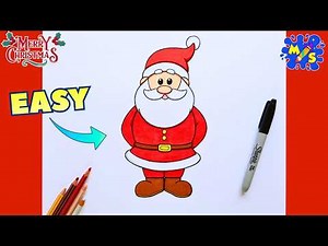How to Draw Santa Claus - Easy Step by Step