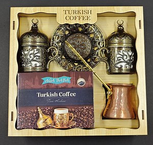 Turkish Coffee Set With Copper Coffee Pot & Cups| Ottoman Style Coffee Making Kit | Turkish Arabic Greek Coffee Maker Gift - Etsy
