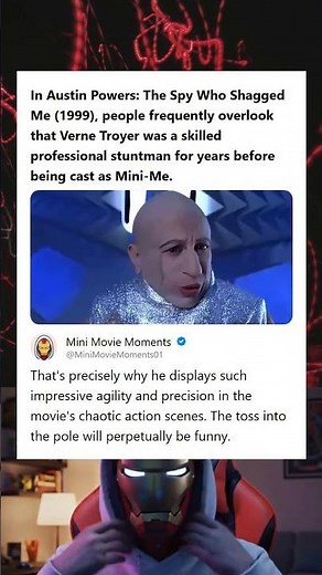 Austin Powers The Spy Who Shagged Me 1999 Verne Troyer Mini-Me Was a Trained Stuntman