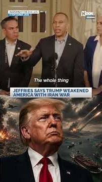 Hakeem Jeffries Exposes Trump For Starting Reckless Iran War And Spiking Gas Prices