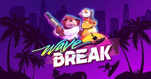 Wave Break is a skateboarding game, except you're riding boats and shooting guns