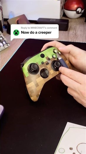 How to make your Xbox Controller look like Minecraft Grass Block #minecraft #diy #xbox