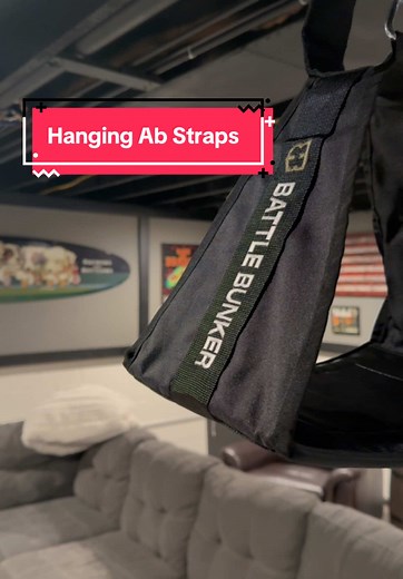 Hanging Ab Straps. Supports up to 400lbs. Durable. #fitness #abs #workout