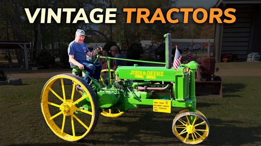 Video: Vintage Tractors Use Belt Power to Run 1940s Farm Tools