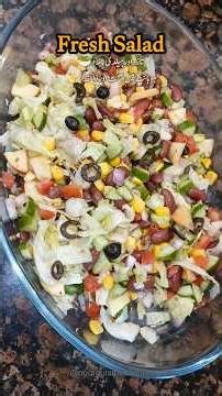 Healthy Salad Recipe | Easy Fresh Vegetable Salad🥗😋❤️