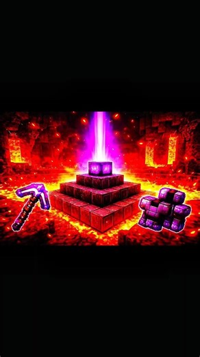 I Built a Full Netherite Beacon in Minecraft 😳#shorts