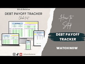 How to Setup your Debt Tracker Sheet | Pay Off Debt Faster | Track multiple debts in one place