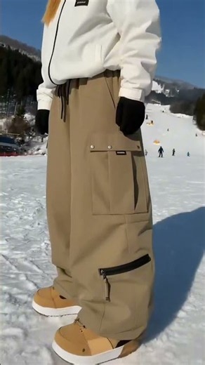 Techline Utility Cargo Baggy Snow Pants | Workwear Freestyle Snow Style