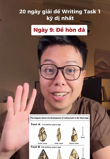 Series 20 ngày giải đề Writing Task 1 kỳ dị nhất Ngày 9: Hòn đá nguyên thuỷ #Ieltscungdaniel #ieltswriting #ielts