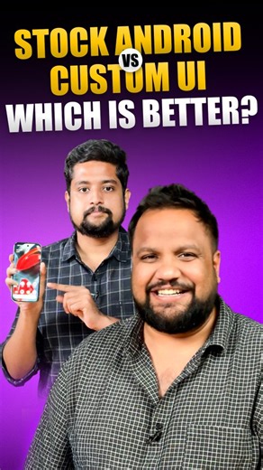 Trakin Tech Tamil on Instagram: "Stock Android Vs Custom UI! Which one is better? 🤔 . . . [Android, UI, Stock Android, Custom OS, Comparison, Fun, Bugs, Tech, Tamil] #android #UI #stockandroid #oneui #oxygenos #coloros #originos #comparison #fun #bugs #os #tech #tamil #trakintechtamil"