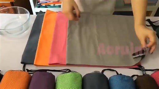 Microfiber Quick-Dry Sport Towel Custom Printed Light Weight Portable Jacquard Technique Sand-Free Nylon Gym Travel