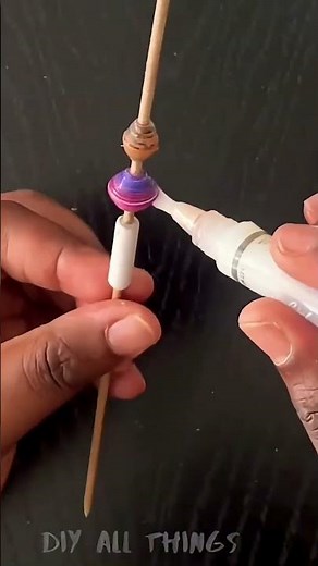 Brush bottle make glazing paper beads easier