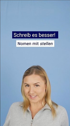 Deutsche Nomen mit stellen #deutschlernen #learngerman #deutschkurs #substantiv