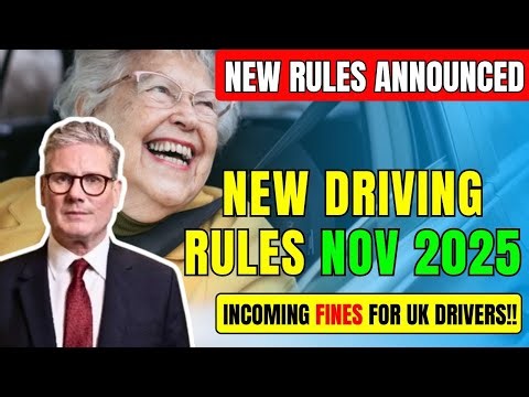 📅 New November 2025 Driving Rules Announced – Fines Ahead for UK Drivers!