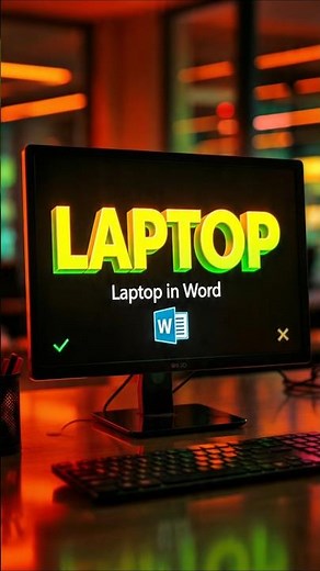 Build a Laptop in Word Using Just Code! 💻|#keyboard #tricks #tips #shorts