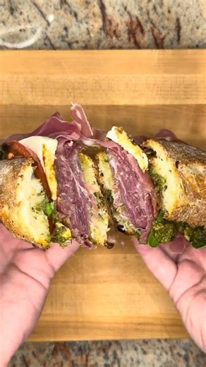 Beautiful Sandwich Cross Sections #cookingshorts #sandwiches #foodblog