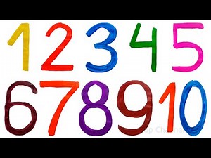How to Draw numbers from 1 to 20 | Learn Colors for Kids | Numbers Coloring Book