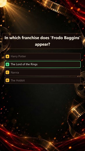 Cinema Quiz | In which franchise does 'Frodo Baggins' appear?